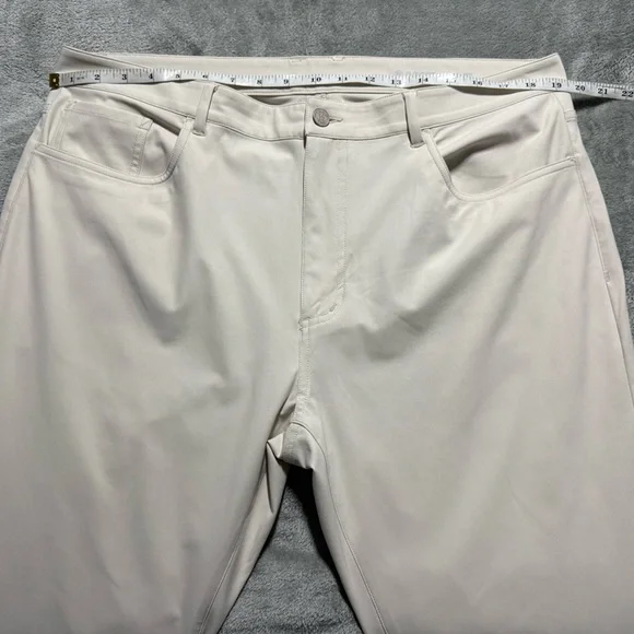 G/Fore 5 Pocket 4-Way Stretch Straight Leg Golf Pant Men's 38x28 Stone Beige